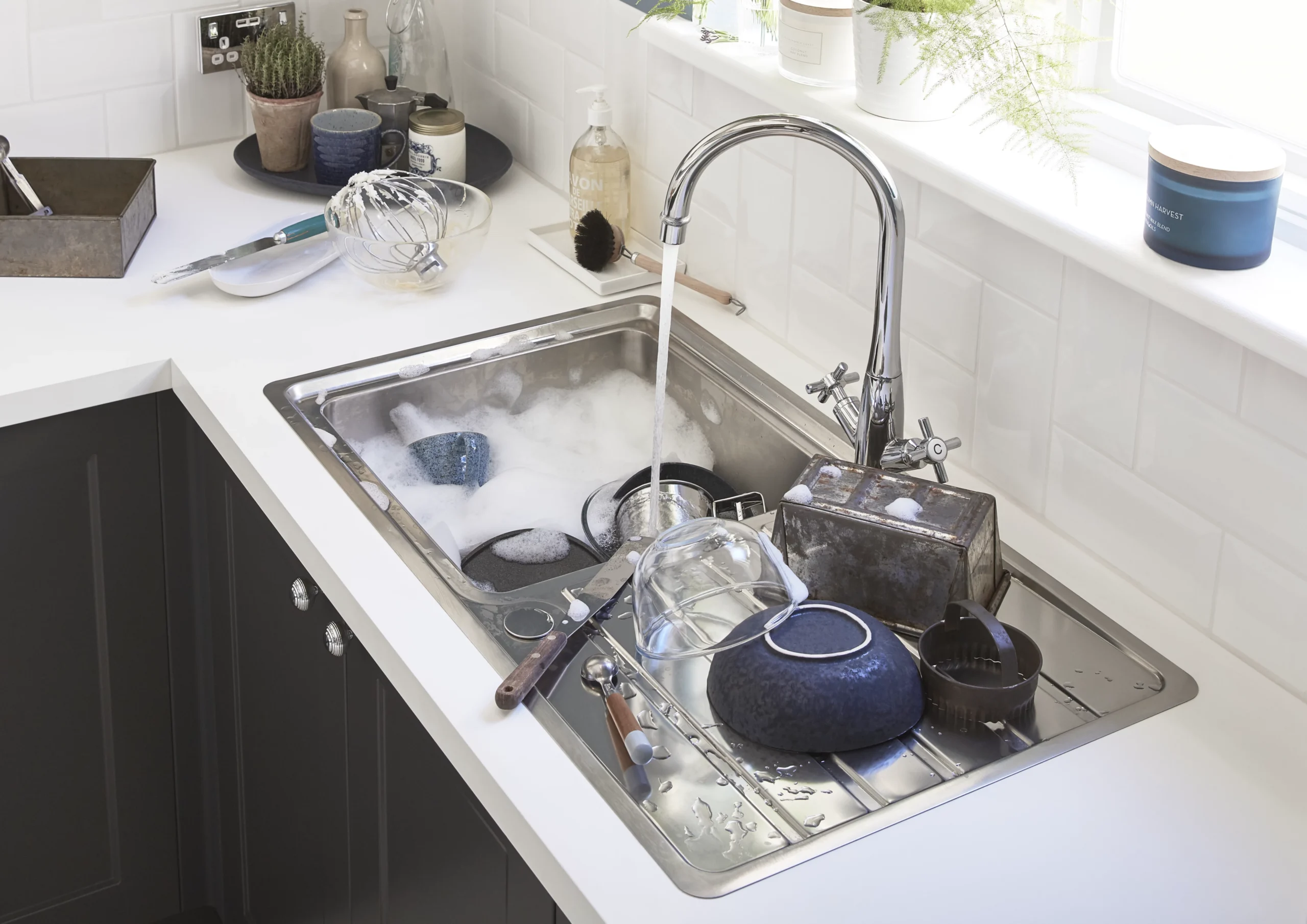 Cooke & Lewis Apollonia Grey Stainless Steel 1 Bowl Sink & Drainer 500mm X 860mm 10 Cooke & Lewis Apollonia Grey Stainless Steel 1 Bowl Sink & Drainer 500mm X 860mm - Image 8