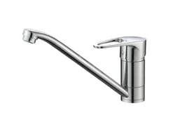 Cooke & Lewis Arya Silver Chrome Effect Kitchen Top Lever Tap