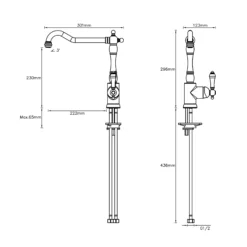 Cooke & Lewis Belmore Nickel Effect Kitchen Side Lever Tap -Prime Kitchen cooke lewis belmore nickel effect kitchen side lever tap3663602930372 07bq