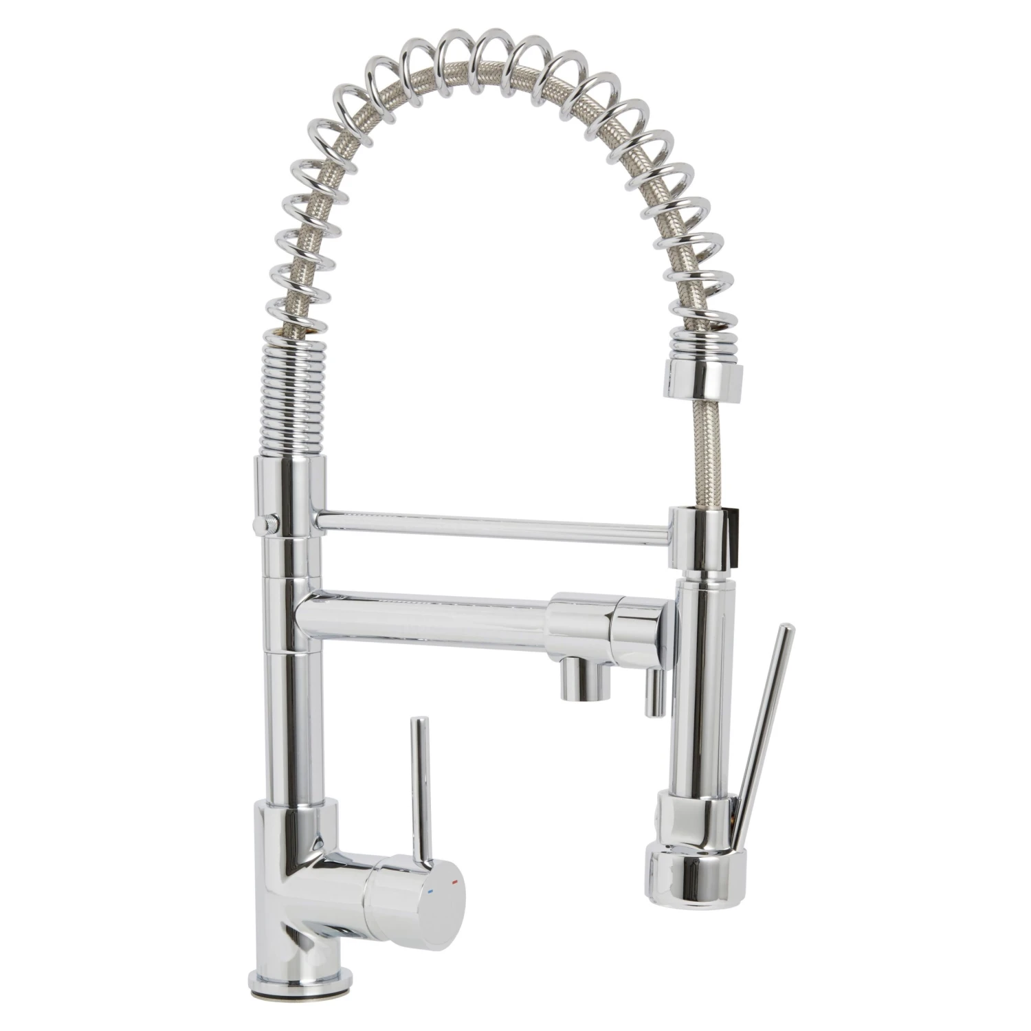 Cooke & Lewis Bilbrough Chrome Effect Kitchen Side Lever Spring Neck Tap 3 Cooke & Lewis Bilbrough Chrome Effect Kitchen Side Lever Spring Neck Tap