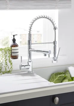 Cooke & Lewis Bilbrough Chrome Effect Kitchen Side Lever Spring Neck Tap 21 Cooke & Lewis Bilbrough Chrome Effect Kitchen Side Lever Spring Neck Tap -Prime Kitchen cooke lewis bilbrough chrome effect kitchen side lever spring neck tap3663602930075 10i