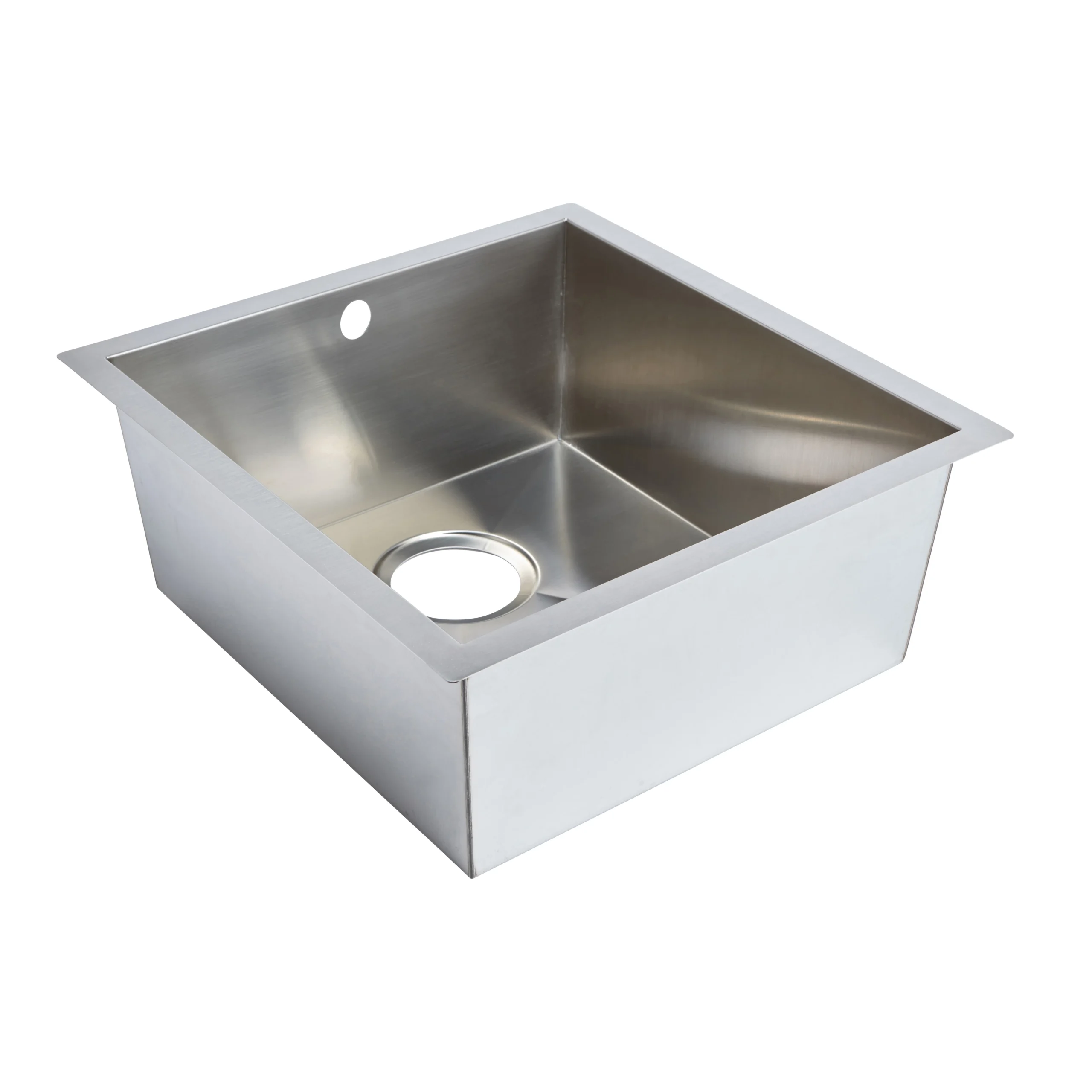 Cooke & Lewis Cajal Stainless Steel Rectangular 1 Bowl Compact Sink (W)450mm 2 Cooke & Lewis Cajal Stainless Steel Rectangular 1 Bowl Compact Sink (W)450mm