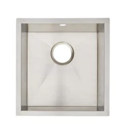 Cooke & Lewis Cajal Stainless Steel Square 1 Bowl Sink (W)450mm