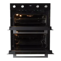 Cooke & Lewis CLBUDO89 Built-in Double Oven - Mirrored Black -Prime Kitchen cooke lewis clbudo89 built in double oven mirrored black5059340094113 21c