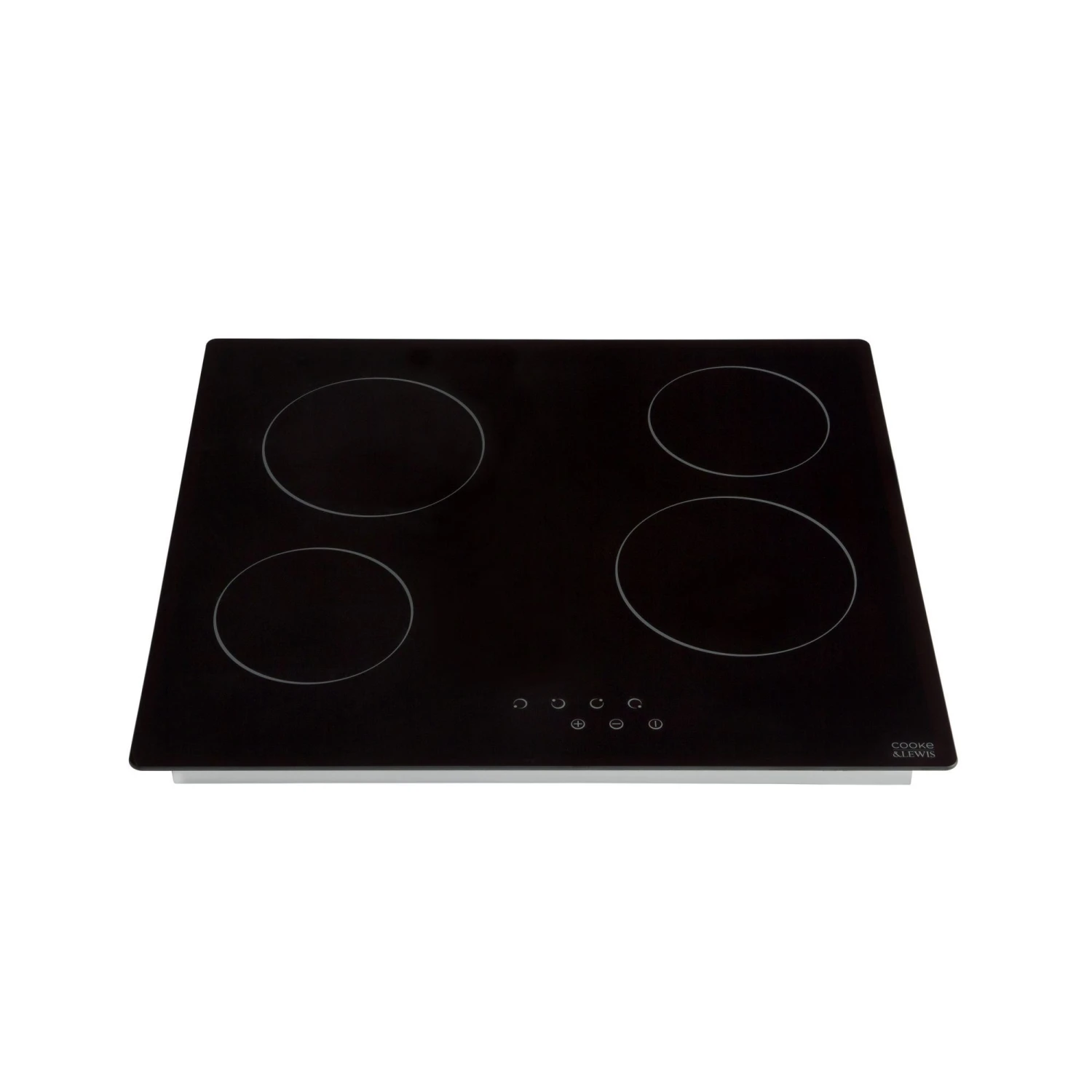 Cooke & Lewis CLCER60A 4 Zone Black Glass Ceramic Hob, (W)590mm 6 Cooke & Lewis CLCER60A 4 Zone Black Glass Ceramic Hob, (W)590mm - Image 4