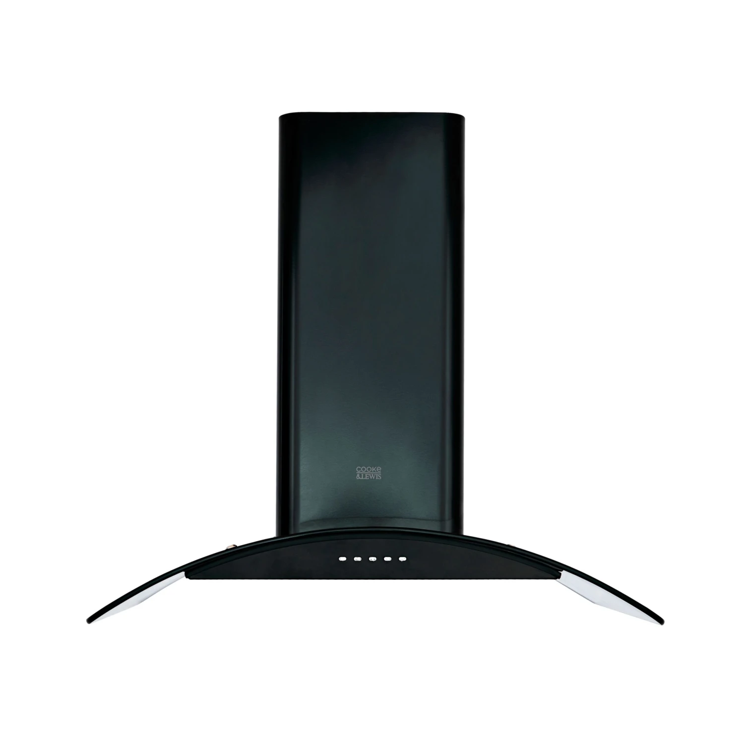 Cooke & Lewis CLCGB60 Black Glass & Stainless Steel Curved Cooker Hood, (W)60cm 4 Cooke & Lewis CLCGB60 Black Glass & Stainless Steel Curved Cooker Hood, (W)60cm - Image 2