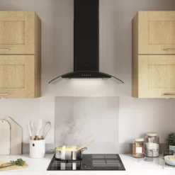 Cooke & Lewis CLCGB60 Black Glass & Stainless Steel Curved Cooker Hood, (W)60cm 25 Cooke & Lewis CLCGB60 Black Glass & Stainless Steel Curved Cooker Hood, (W)60cm -Prime Kitchen cooke lewis clcgb60 black glass stainless steel curved cooker hood w 60cm3663602842606 02i