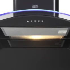 Cooke & Lewis CLCGLEDB60 Black Steel Curved Cooker Hood With Splashback, (W)60cm -Prime Kitchen cooke lewis clcgledb60 black steel curved cooker hood with splashback w 60cm3663602885498 38c