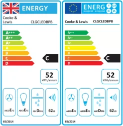 Cooke & Lewis CLCGLEDB60 Black Steel Curved Cooker Hood With Splashback, (W)60cm -Prime Kitchen cooke lewis clcgledb60 black steel curved cooker hood with splashback w 60cm3663602885498 EUP EN