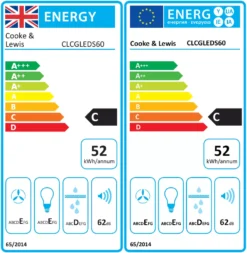Cooke & Lewis CLCGLEDS60 Inox Stainless Steel Curved Cooker Hood, (W)60cm -Prime Kitchen cooke lewis clcgleds60 inox stainless steel curved cooker hood w 60cm3663602842637 EUP EN