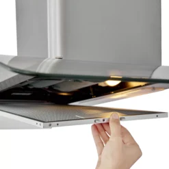 Cooke & Lewis CLCGS90 Inox Stainless Steel Curved Cooker Hood, (W)90cm -Prime Kitchen cooke lewis clcgs90 inox stainless steel curved cooker hood w 90cm3663602842613 06bq