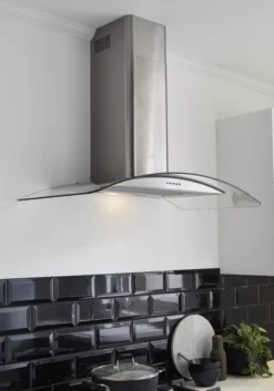 Cooke & Lewis CLCGS90 Inox Stainless Steel Curved Cooker Hood, (W)90cm -Prime Kitchen cooke lewis clcgs90 inox stainless steel curved cooker hood w 90cm3663602842613 11i