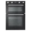 Cooke & Lewis CLELDO105 Built-in Double Oven - Mirrored Black -Prime Kitchen cooke lewis cleldo105 built in double oven mirrored black5059340094090 02c