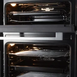 Cooke & Lewis CLELDO105 Built-in Double Oven - Mirrored Black -Prime Kitchen cooke lewis cleldo105 built in double oven mirrored black5059340094090 37c