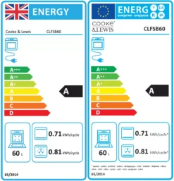 Cooke & Lewis CLFSB60 Built-in Single Fan Oven - Black 17 Cooke & Lewis CLFSB60 Built-in Single Fan Oven - Black -Prime Kitchen cooke lewis clfsb60 built in single fan oven black3663602842804 EUP EN
