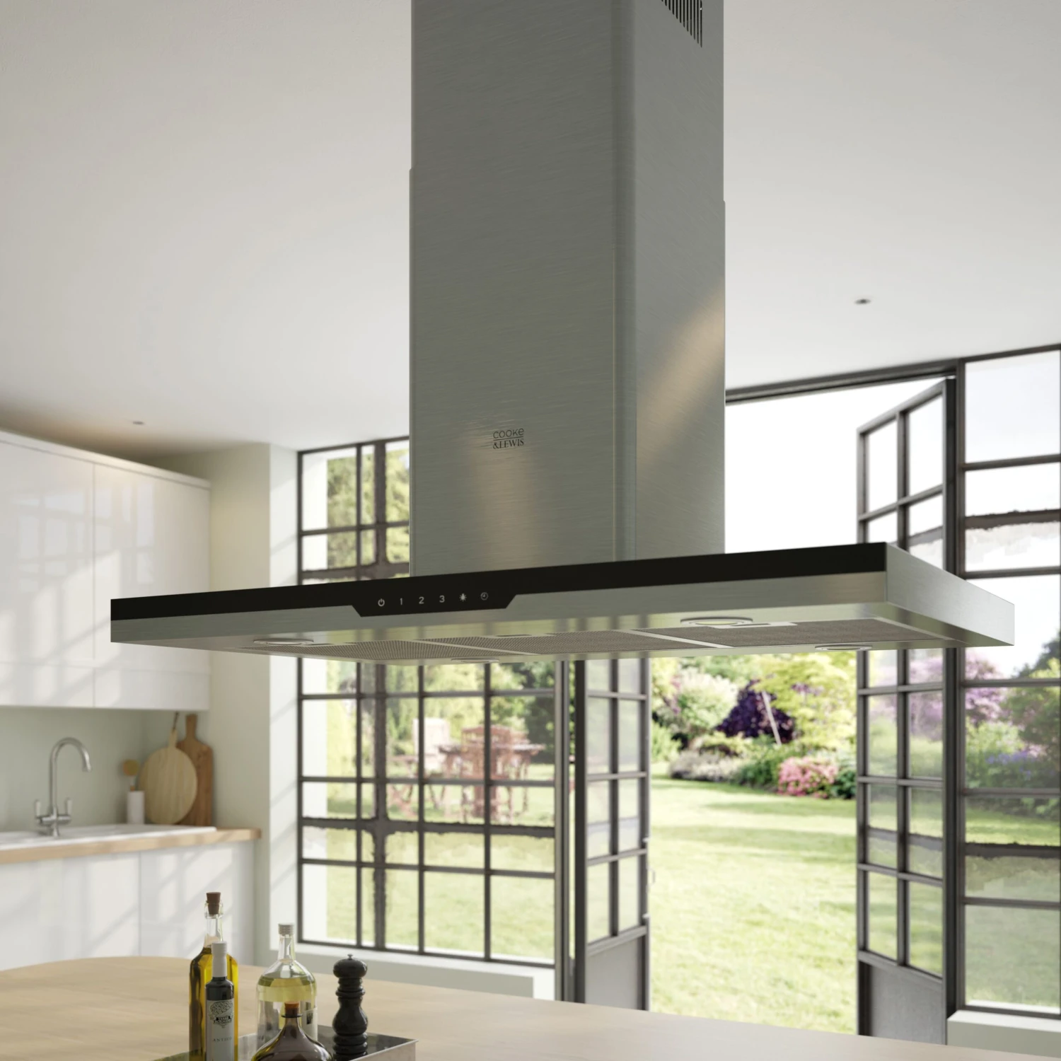 Cooke & Lewis CLIBHS90 Stainless Steel Island Cooker Hood (W)90cm 11 Cooke & Lewis CLIBHS90 Stainless Steel Island Cooker Hood (W)90cm - Image 9