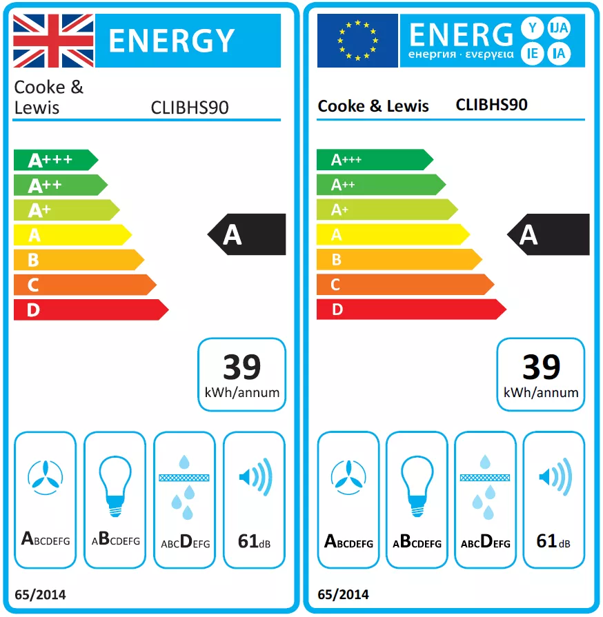 Cooke & Lewis CLIBHS90 Stainless Steel Island Cooker Hood (W)90cm 14 Cooke & Lewis CLIBHS90 Stainless Steel Island Cooker Hood (W)90cm - Image 12