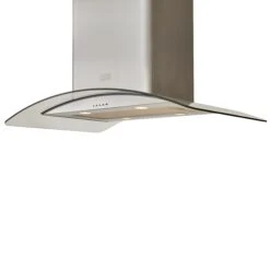 Cooke & Lewis CLICGS90 Inox Stainless Steel Island Cooker Hood, (W)90cm