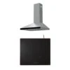 Cooke & Lewis CLIND60ERF / CL60CHRF Black Glass & Stainless Steel Integrated Hob & Cooker Hood Pack 2 Cooke & Lewis CLIND60ERF / CL60CHRF Black Glass & Stainless Steel Integrated Hob & Cooker Hood Pack -Prime Kitchen cooke lewis clind60erf cl60chrf black glass stainless steel integrated hob cooker hood pack3663602392712 01c bq