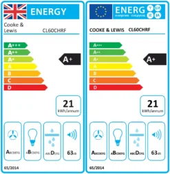 Cooke & Lewis CLIND60ERF / CL60CHRF Black Glass & Stainless Steel Integrated Hob & Cooker Hood Pack 17 Cooke & Lewis CLIND60ERF / CL60CHRF Black Glass & Stainless Steel Integrated Hob & Cooker Hood Pack -Prime Kitchen cooke lewis clind60erf cl60chrf black glass stainless steel integrated hob cooker hood pack3663602392712 EUP EN