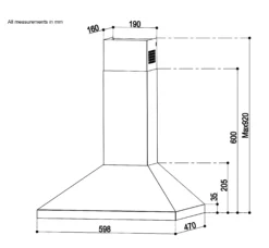 Cooke & Lewis CLIND60ERF / CL60CHRF Black Glass & Stainless Steel Integrated Hob & Cooker Hood Pack 15 Cooke & Lewis CLIND60ERF / CL60CHRF Black Glass & Stainless Steel Integrated Hob & Cooker Hood Pack -Prime Kitchen cooke lewis clind60erf cl60chrf black glass stainless steel integrated hob cooker hood pack3663602553045 01t