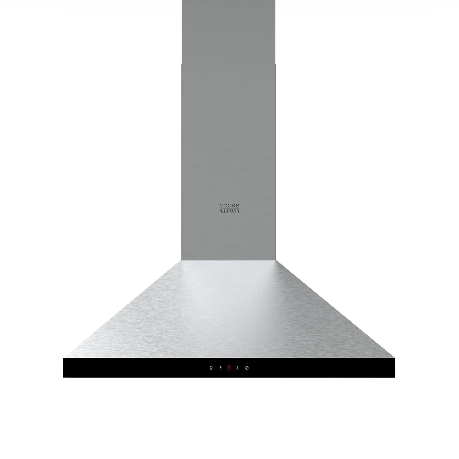 Cooke & Lewis CLIND60ERF / CL60CHRF Black Glass & Stainless Steel Integrated Hob & Cooker Hood Pack 4 Cooke & Lewis CLIND60ERF / CL60CHRF Black Glass & Stainless Steel Integrated Hob & Cooker Hood Pack - Image 2