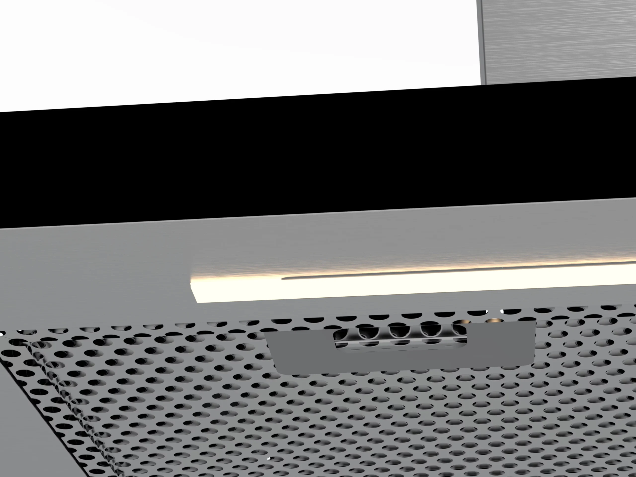 Cooke & Lewis CLIND60ERF / CL60CHRF Black Glass & Stainless Steel Integrated Hob & Cooker Hood Pack 7 Cooke & Lewis CLIND60ERF / CL60CHRF Black Glass & Stainless Steel Integrated Hob & Cooker Hood Pack - Image 5