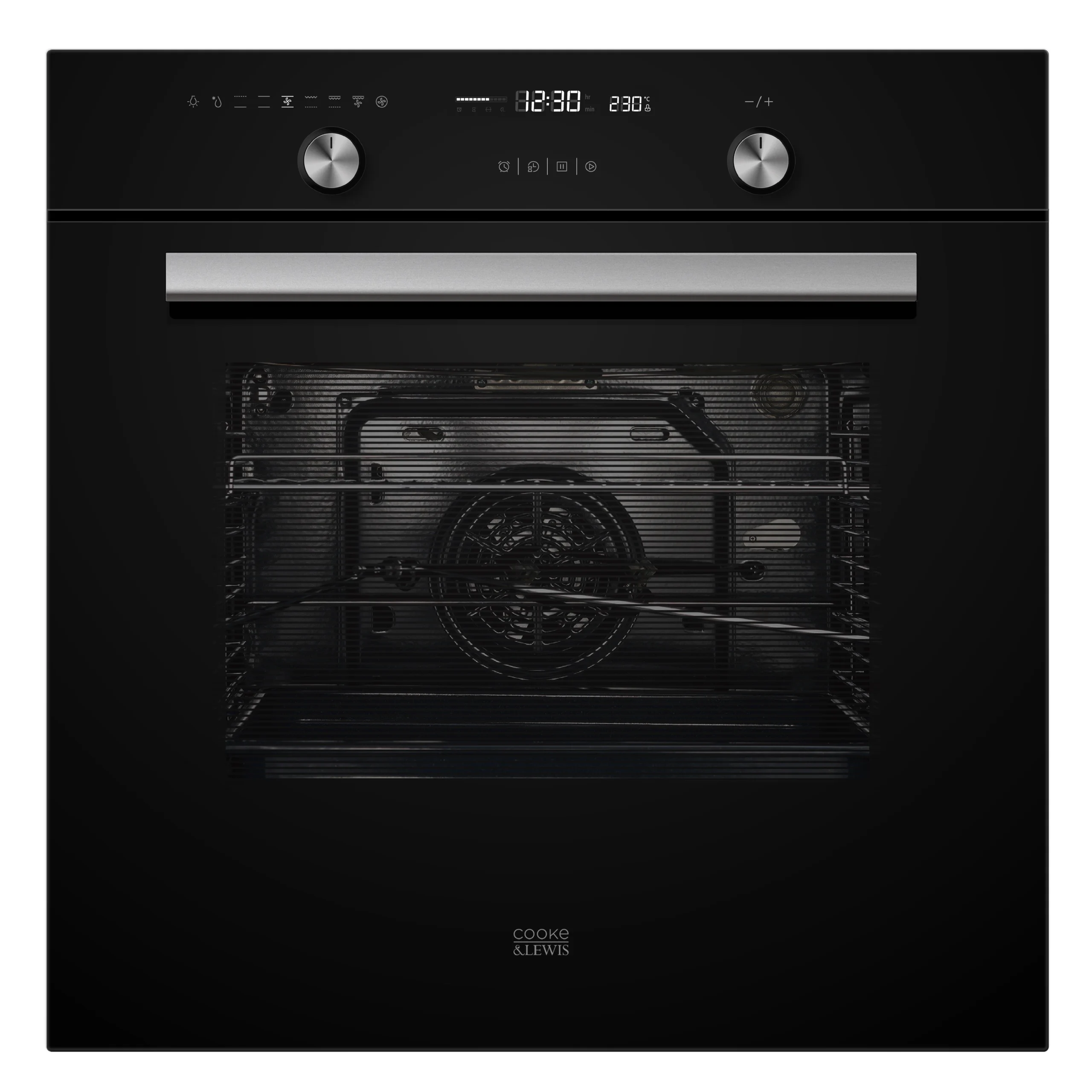 Cooke & Lewis CLMFBLa Built-in Single Multifunction Oven - Black 3 Cooke & Lewis CLMFBLa Built-in Single Multifunction Oven - Black