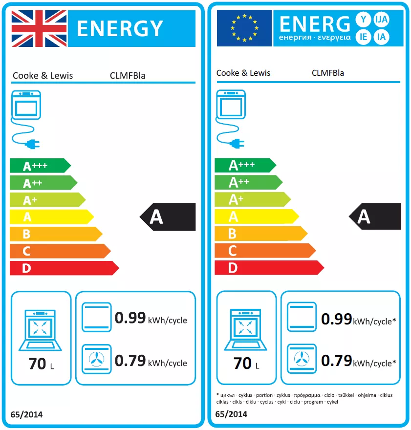 Cooke & Lewis CLMFBLa Built-in Single Multifunction Oven - Black 20 Cooke & Lewis CLMFBLa Built-in Single Multifunction Oven - Black - Image 18