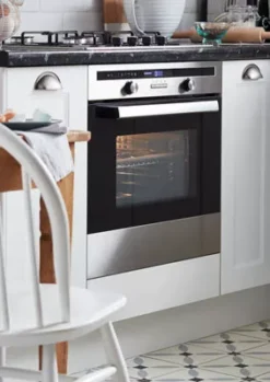 Cooke & Lewis CLMFSTa Built-in Single Multifunction Oven - Brushed Black & Grey Stainless Steel Effect -Prime Kitchen cooke lewis clmfsta built in single multifunction oven brushed black grey stainless steel effect3663602842859 10i