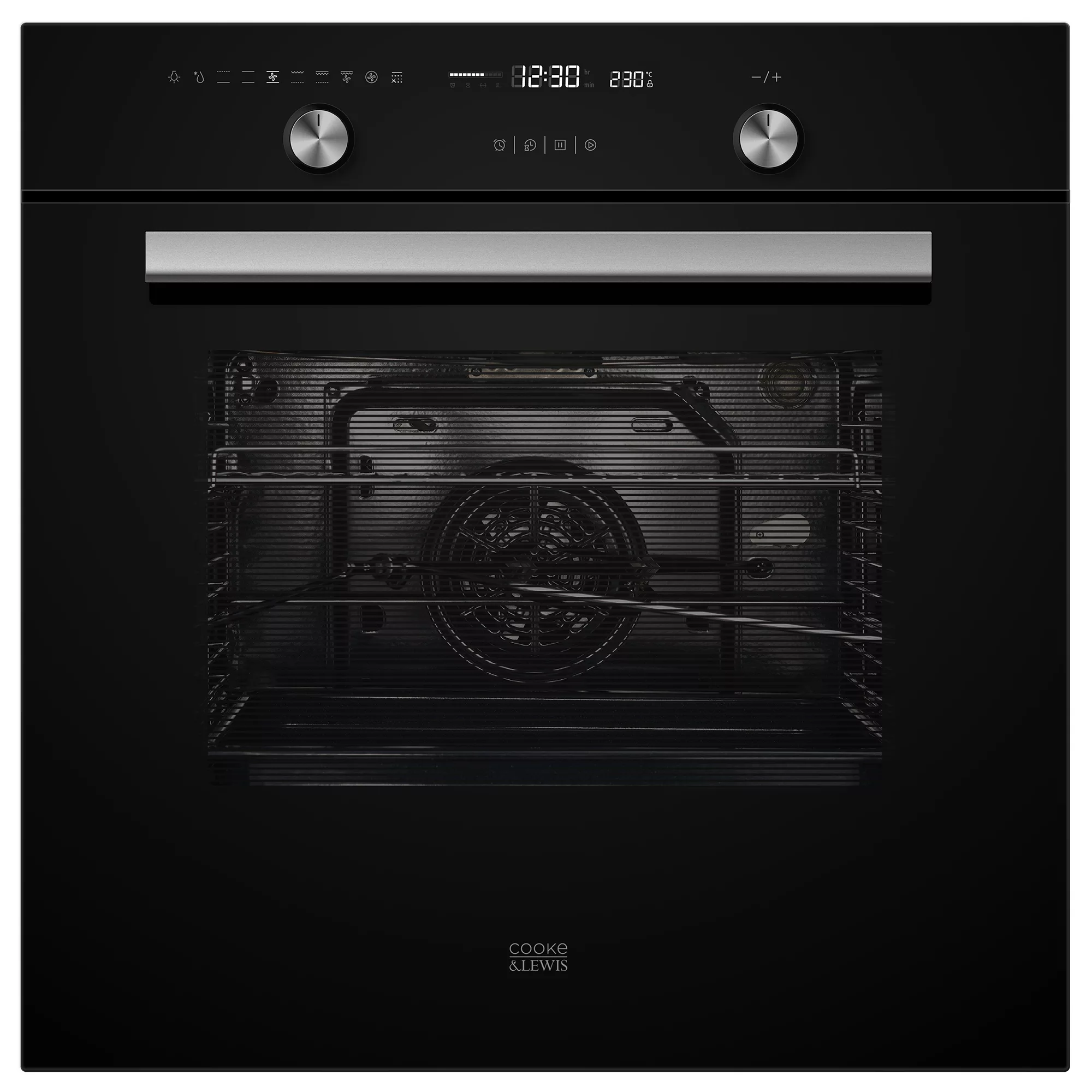 Cooke & Lewis CLPYBLa Built-in Single Multifunction Oven - Black 3 Cooke & Lewis CLPYBLa Built-in Single Multifunction Oven - Black