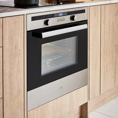 Cooke & Lewis CLPYSTa Built-in Single Pyrolytic Oven - Brushed Black & Grey Stainless Steel Effect 18 Cooke & Lewis CLPYSTa Built-in Single Pyrolytic Oven - Brushed Black & Grey Stainless Steel Effect - Image 16