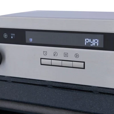 Cooke & Lewis CLPYSTa Built-in Single Pyrolytic Oven - Brushed Black & Grey Stainless Steel Effect 9 Cooke & Lewis CLPYSTa Built-in Single Pyrolytic Oven - Brushed Black & Grey Stainless Steel Effect - Image 7