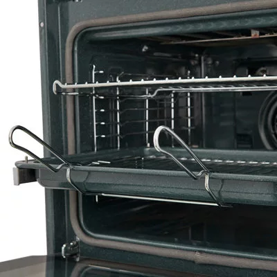 Cooke & Lewis CLPYSTa Built-in Single Pyrolytic Oven - Brushed Black & Grey Stainless Steel Effect 10 Cooke & Lewis CLPYSTa Built-in Single Pyrolytic Oven - Brushed Black & Grey Stainless Steel Effect - Image 8