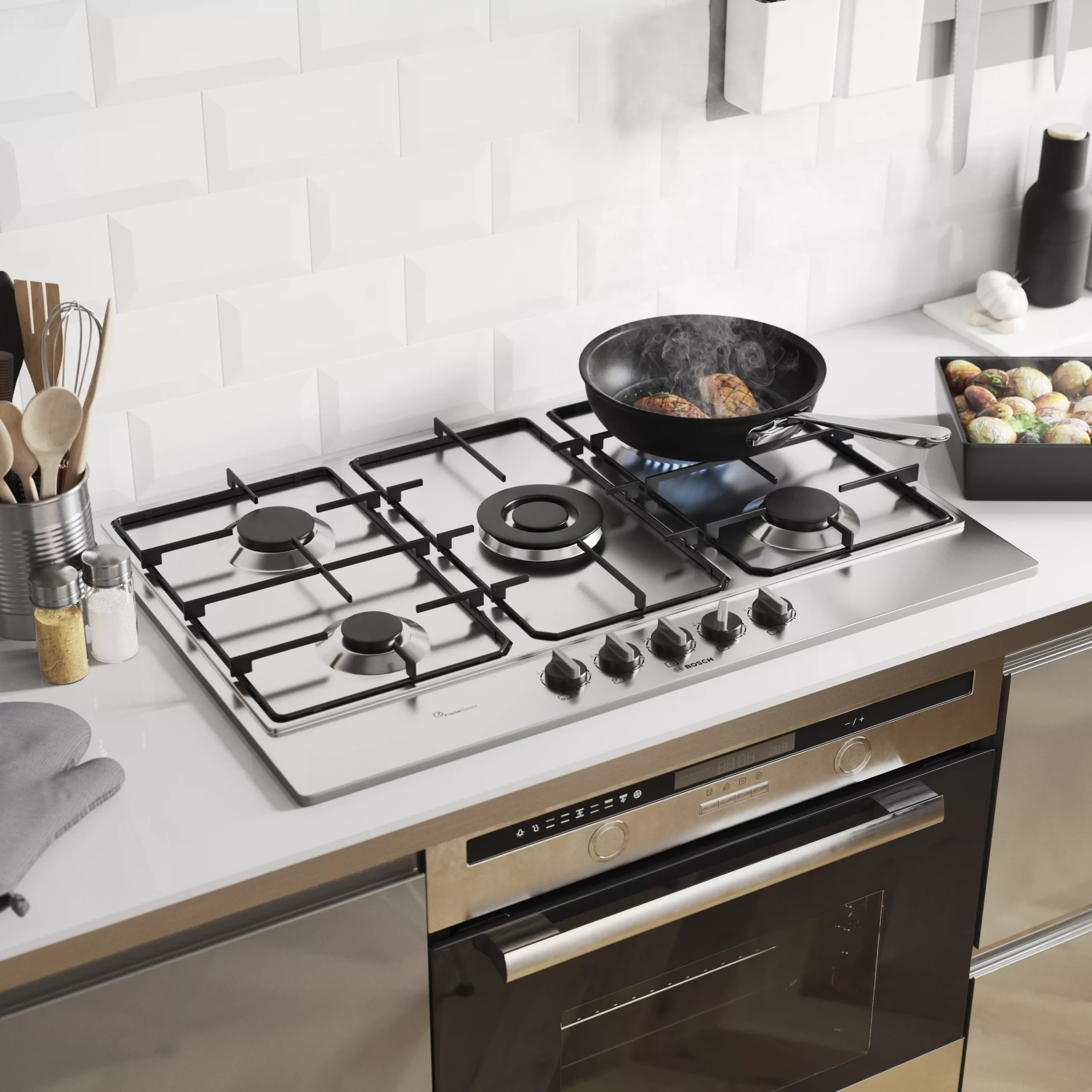 Cooke & Lewis CLPYSTa Built-in Single Pyrolytic Oven - Brushed Black & Grey Stainless Steel Effect 19 Cooke & Lewis CLPYSTa Built-in Single Pyrolytic Oven - Brushed Black & Grey Stainless Steel Effect - Image 17