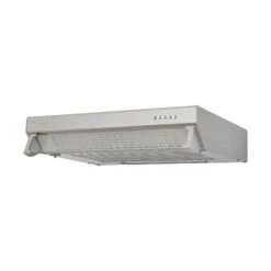 Cooke & Lewis CLVHS60A Grey Stainless Steel Visor Cooker Hood, (W)60cm