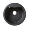 Cooke & Lewis Drexler Black Composite Quartz Circular 1 Bowl Sink (W)510mm -Prime Kitchen cooke lewis drexler black composite quartz circular 1 bowl sink w 510mm3663602901211 01bq