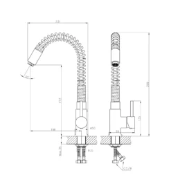 Cooke & Lewis Farin Silver Chrome Effect Kitchen Side Lever Tap -Prime Kitchen cooke lewis farin silver chrome effect kitchen side lever tap3663602482130 01t