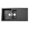 Cooke & Lewis Galvani Black Composite Quartz 1.5 Bowl Sink & Drainer 500mm X 1000mm 1 Cooke & Lewis Galvani Black Composite Quartz 1.5 Bowl Sink & Drainer 500mm X 1000mm -Prime Kitchen cooke lewis galvani black composite quartz 1 5 bowl sink drainer 500mm x 1000mm3663602901068 01bq