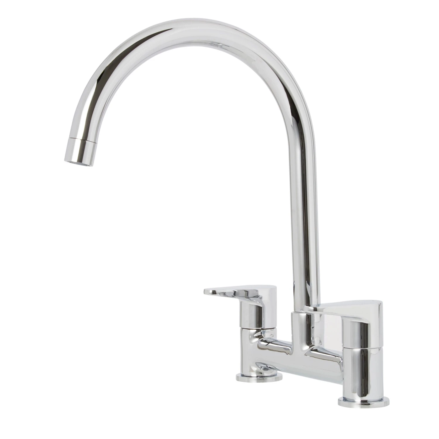 Cooke & Lewis Gordale Chrome Effect Kitchen Bridge Mixer Tap 2 Cooke & Lewis Gordale Chrome Effect Kitchen Bridge Mixer Tap