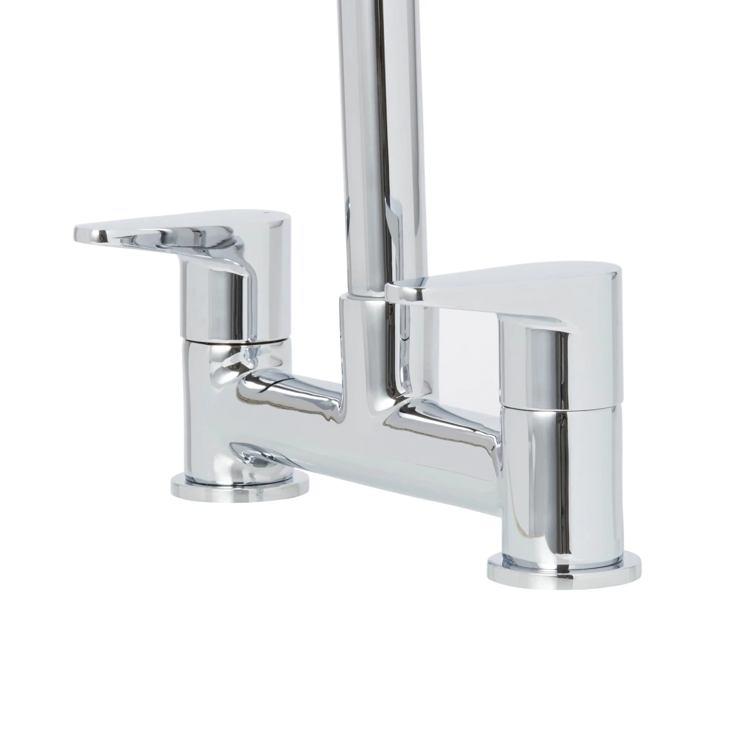 Cooke & Lewis Gordale Chrome Effect Kitchen Bridge Mixer Tap 3 Cooke & Lewis Gordale Chrome Effect Kitchen Bridge Mixer Tap - Image 2