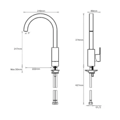 Cooke & Lewis Hannoki Chrome Effect Kitchen Side Lever Tap 18 Cooke & Lewis Hannoki Chrome Effect Kitchen Side Lever Tap -Prime Kitchen cooke lewis hannoki chrome effect kitchen side lever tap3663602930365 08bq