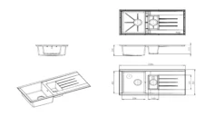 Cooke & Lewis Ising White Resin 1.5 Bowl Sink & Drainer 500mm X 1000mm -Prime Kitchen cooke lewis ising white resin 1 5 bowl sink drainer 500mm x 1000mm3663602900870 03bq