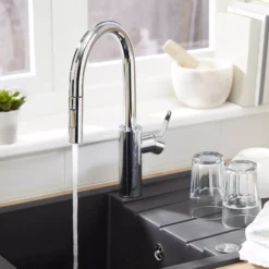 Cooke & Lewis Kareena Chrome Effect Kitchen Side Lever Pull Out Tap 21 Cooke & Lewis Kareena Chrome Effect Kitchen Side Lever Pull Out Tap -Prime Kitchen cooke lewis kareena chrome effect kitchen side lever pull out tap3663602792116 07bq