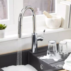 Cooke & Lewis Kareena Chrome Effect Kitchen Side Lever Pull Out Tap 22 Cooke & Lewis Kareena Chrome Effect Kitchen Side Lever Pull Out Tap -Prime Kitchen cooke lewis kareena chrome effect kitchen side lever pull out tap3663602792116 08bq