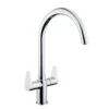 Cooke & Lewis Kigal Chrome Effect Kitchen Monobloc Tap -Prime Kitchen cooke lewis kigal chrome effect kitchen monobloc tap3663602930631 01bq