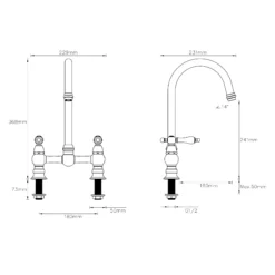 Cooke & Lewis Sherrard Chrome Effect Kitchen Deck Bridge Tap 16 Cooke & Lewis Sherrard Chrome Effect Kitchen Deck Bridge Tap -Prime Kitchen cooke lewis sherrard chrome effect kitchen deck bridge tap3663602930709 07bq