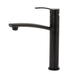 Cooke & Lewis Tolmer Black Kitchen Top Lever Tap