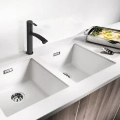 Cooke & Lewis Tolmer Black Kitchen Top Lever Tap -Prime Kitchen cooke lewis tolmer black kitchen top lever tap3663602930150 05bq
