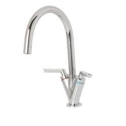 Cooke & Lewis Treur Chrome Effect Kitchen Monobloc Tap